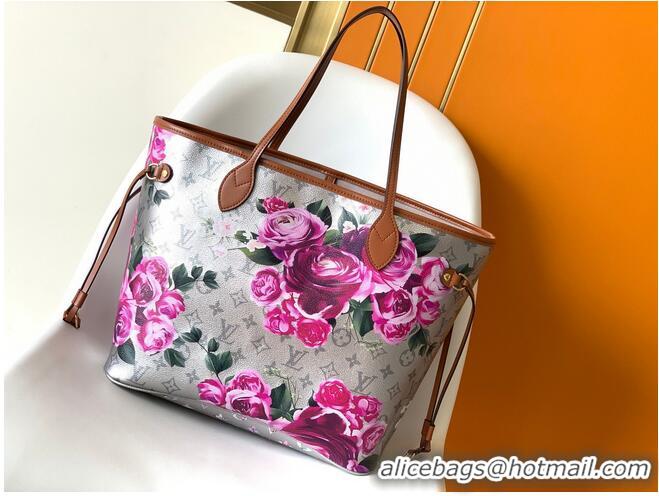 Top Quality Louis Vuitton Neverfull Monogram M21352 Pink Flower