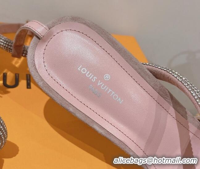 Duplicate Louis Vuitton Appeal Strap High Heel Sandals 9.5cm Pink 082616