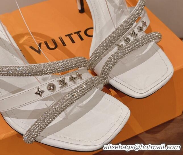 Best Price Louis Vuitton Appeal Strap High Heel Sandals 9.5cm White 082617