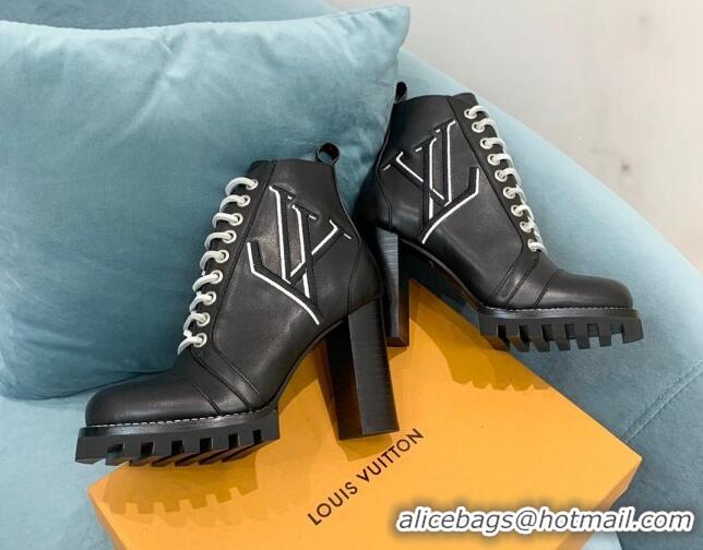 Good Product Louis Vuitton Star Trail Ankle Boots in Black LV Leather 090950