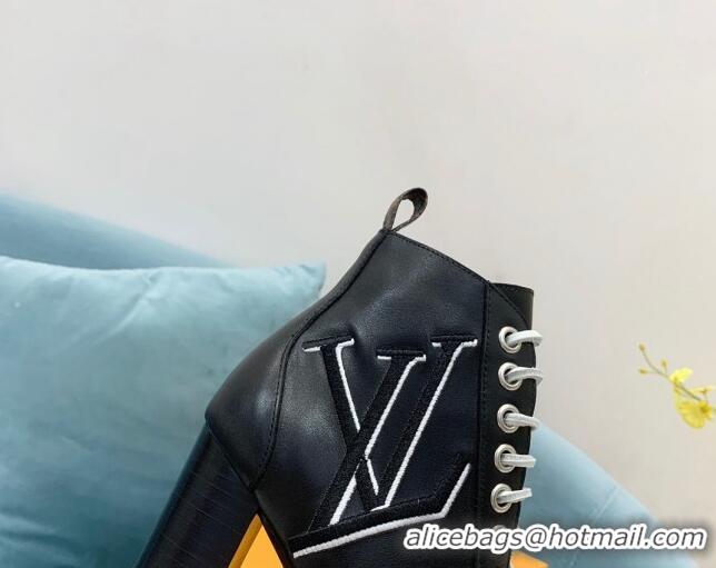 Good Product Louis Vuitton Star Trail Ankle Boots in Black LV Leather 090950