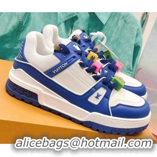 Trendy Design Louis Vuitton LV Trainer Sneakers with Charm Blue 090961