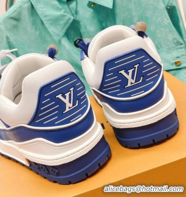 Trendy Design Louis Vuitton LV Trainer Sneakers with Charm Blue 090961