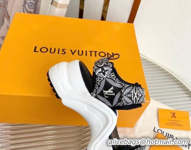 Fashion Louis Vuitton Since 1854 LV Archlight Leather Flat Sandals Grey 091252