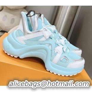 1:1 aaaaa Louis Vuitton LV Archlight Sneakers 1AACM2 Light Blue/Silver