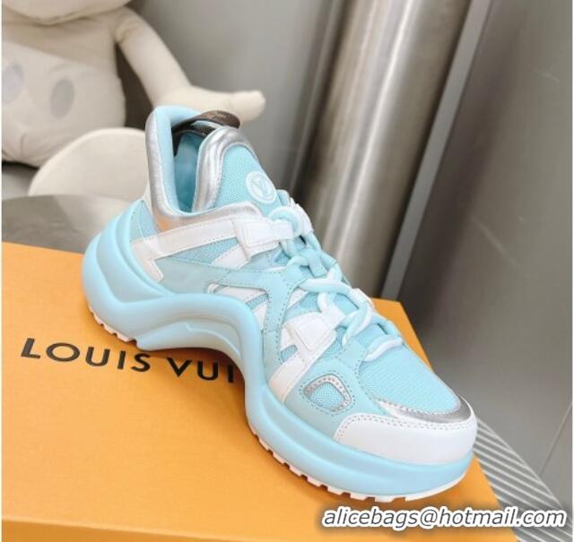 1:1 aaaaa Louis Vuitton LV Archlight Sneakers 1AACM2 Light Blue/Silver