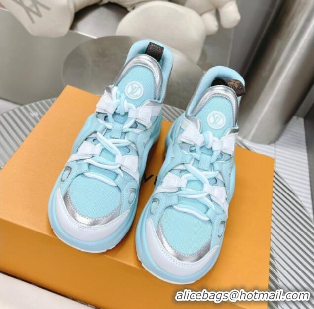 1:1 aaaaa Louis Vuitton LV Archlight Sneakers 1AACM2 Light Blue/Silver