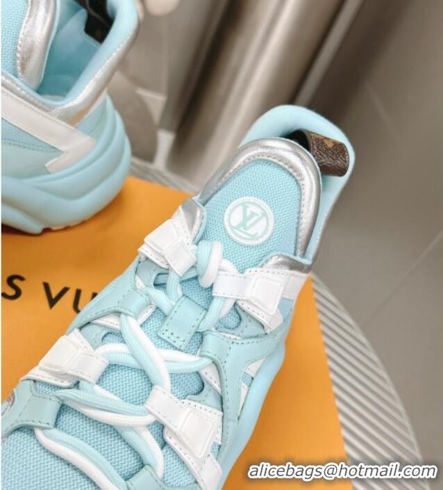 1:1 aaaaa Louis Vuitton LV Archlight Sneakers 1AACM2 Light Blue/Silver