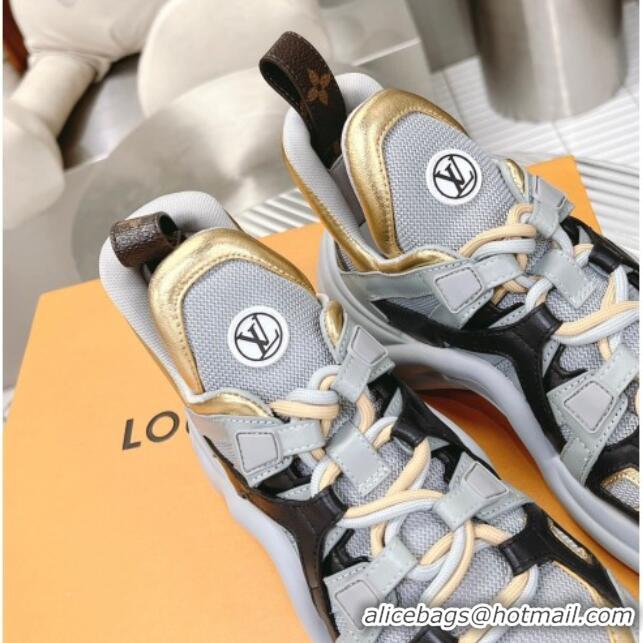 Best Price Louis Vuitton LV Archlight Sneakers Light 1AACM2 Grey/Gold