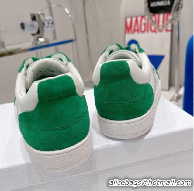 Hot Style Dior Calfskin Star Sneakers White/Green 2052643