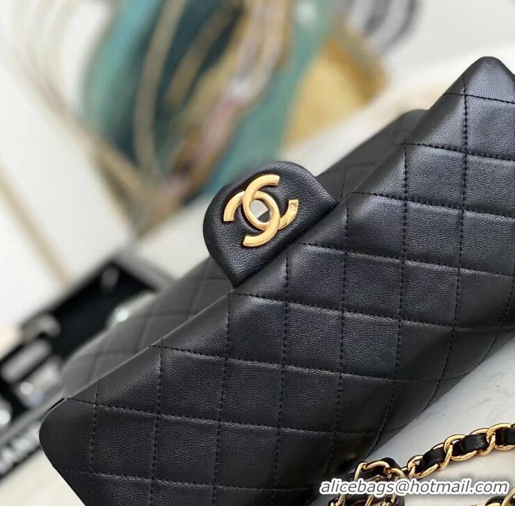 Top Quality Chanel Original Leather Flap Bag A35203 Black/Gold