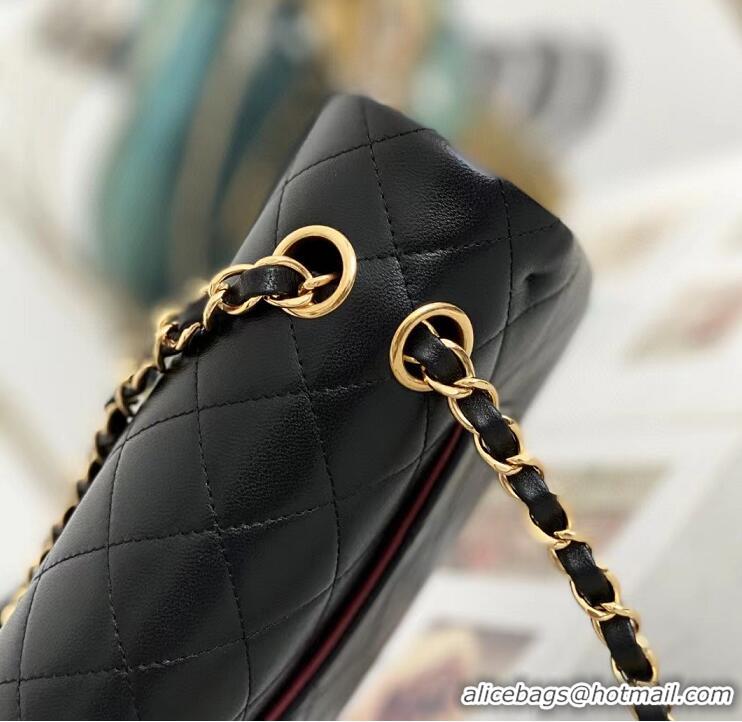 Top Quality Chanel Original Leather Flap Bag A35203 Black/Gold