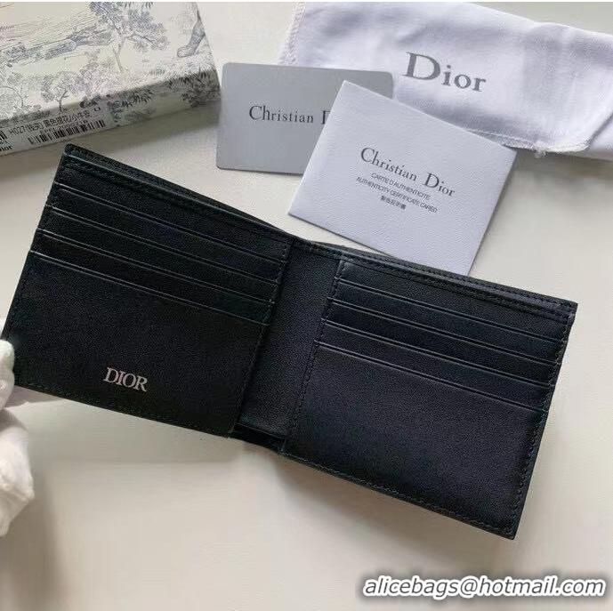 Shop Discount Dior Oblique Jacquard Wallet DH05E Beige And Black