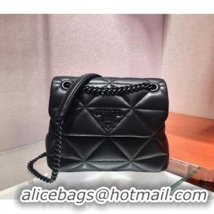 Famous Brand Prada Small Nappa Leather Prada Spectrum Bag 1BD232 Black 2022