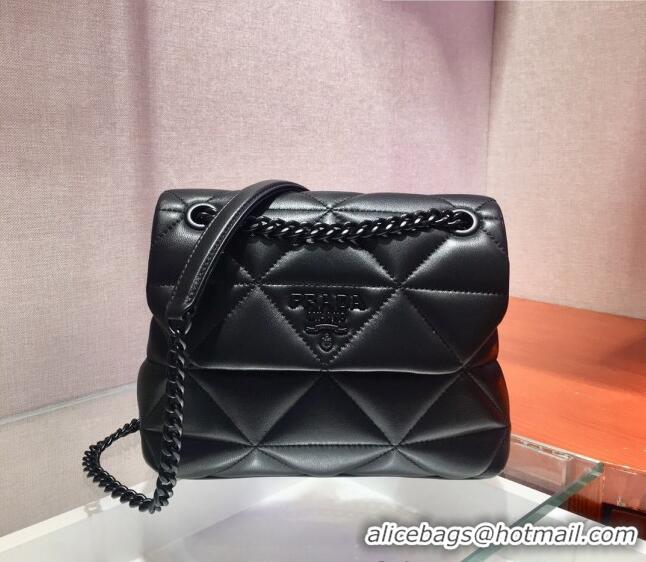 Famous Brand Prada Small Nappa Leather Prada Spectrum Bag 1BD232 Black 2022