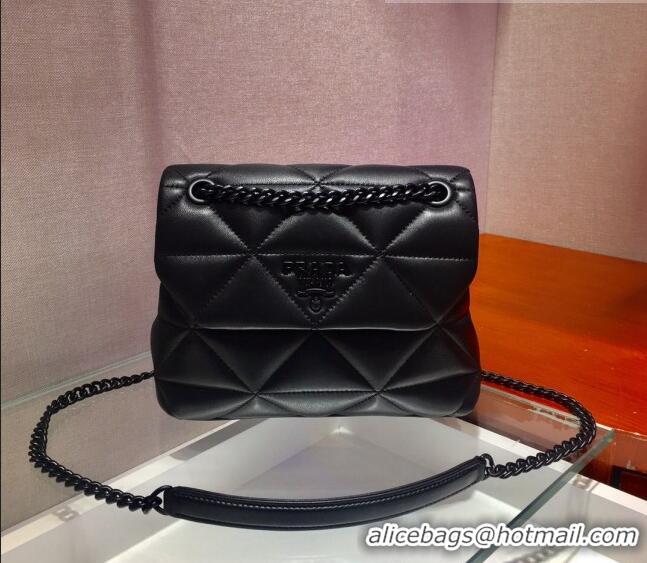 Famous Brand Prada Small Nappa Leather Prada Spectrum Bag 1BD232 Black 2022