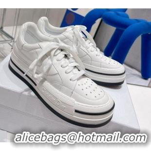 Best Price Dior D-Freeway Calfskin Sneakers White 062160