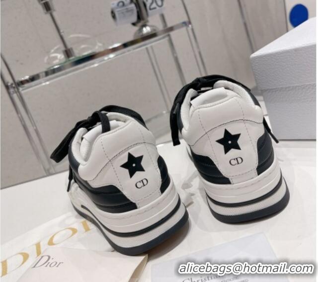 Good Quality Dior D-Freeway Calfskin Sneakers White/Black 062161