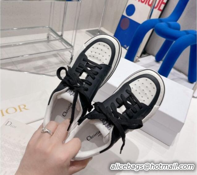 Good Quality Dior D-Freeway Calfskin Sneakers White/Black 062161