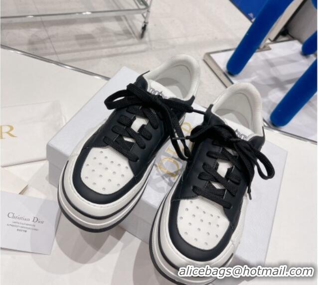 Good Quality Dior D-Freeway Calfskin Sneakers White/Black 062161