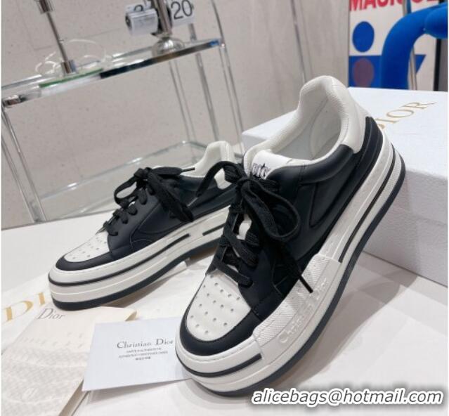 Good Quality Dior D-Freeway Calfskin Sneakers White/Black 062161