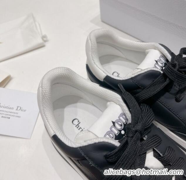 Good Quality Dior D-Freeway Calfskin Sneakers White/Black 062161