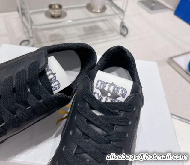 Good Looking Dior D-Freeway Calfskin Sneakers Black 062162