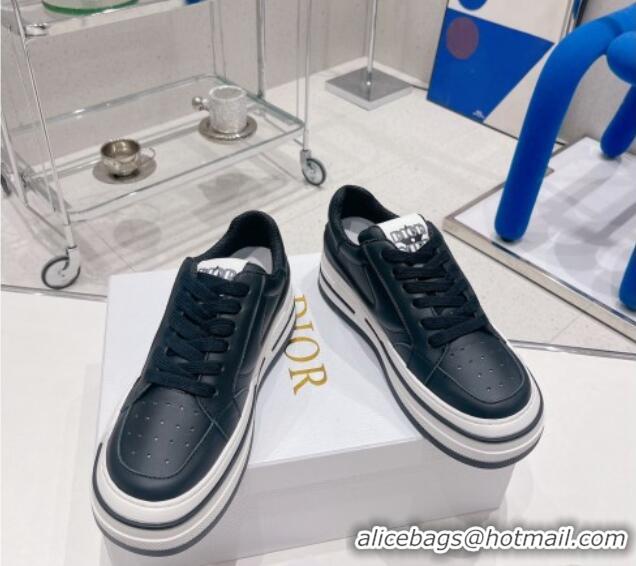 Good Looking Dior D-Freeway Calfskin Sneakers Black 062162