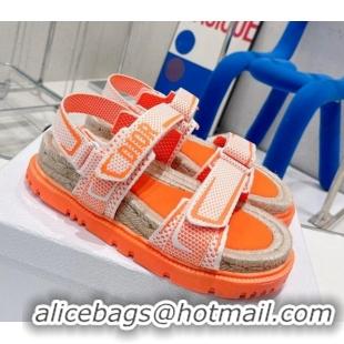 Top Grade Dior DiorAct Sneakers in Technical Mesh and Rubber Bright Orange 070203