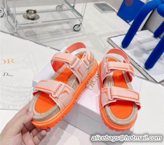 Top Grade Dior DiorAct Sneakers in Technical Mesh and Rubber Bright Orange 070203