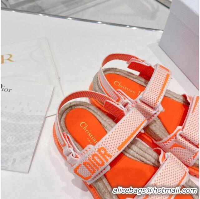 Top Grade Dior DiorAct Sneakers in Technical Mesh and Rubber Bright Orange 070203