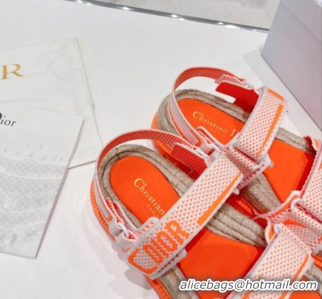 Top Grade Dior DiorAct Sneakers in Technical Mesh and Rubber Bright Orange 070203