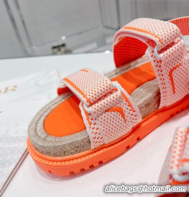 Top Grade Dior DiorAct Sneakers in Technical Mesh and Rubber Bright Orange 070203