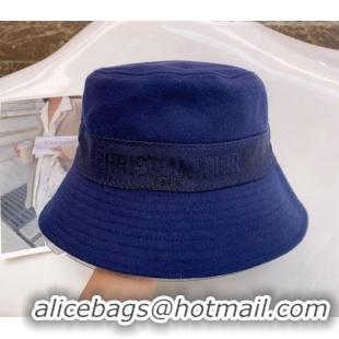 Best Price Dior Reverse Bucket Hat 092409 Blue 2022