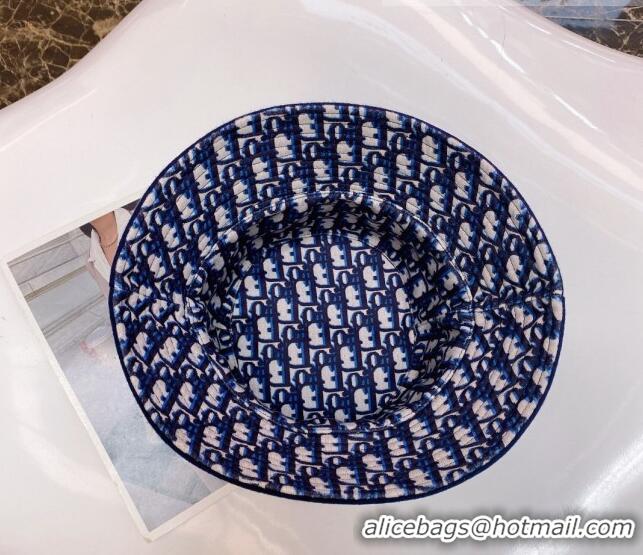 Best Price Dior Reverse Bucket Hat 092409 Blue 2022