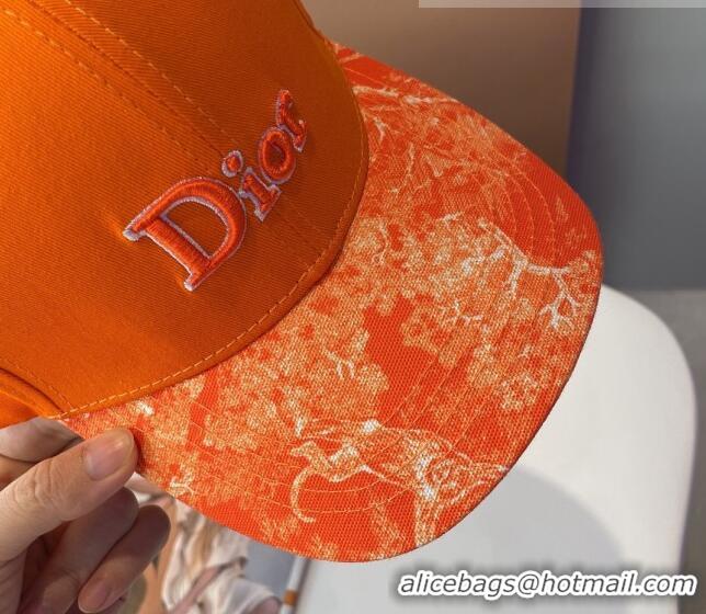 Top Quality Dior Reverse Baseball Hat 092413 Orange 2022