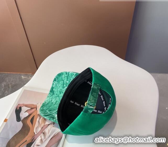 Famous Brand Dior Reverse Baseball Hat 092413 Green 2022