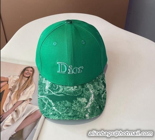 Famous Brand Dior Reverse Baseball Hat 092413 Green 2022