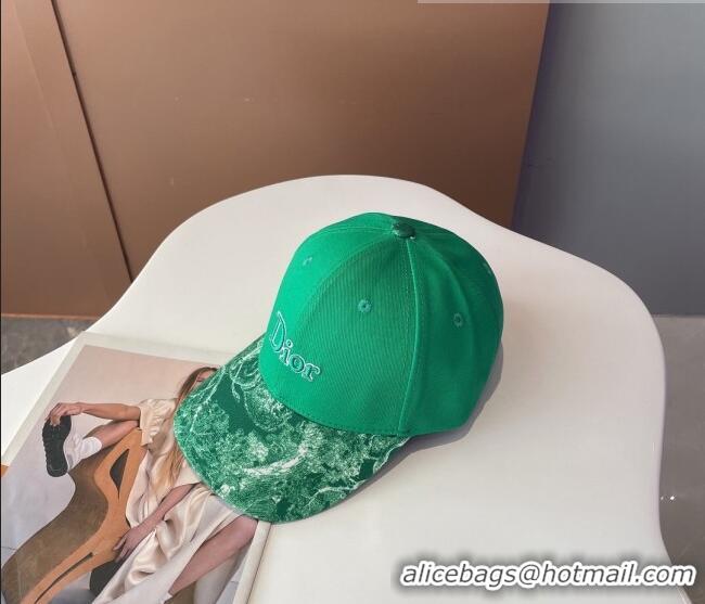 Famous Brand Dior Reverse Baseball Hat 092413 Green 2022