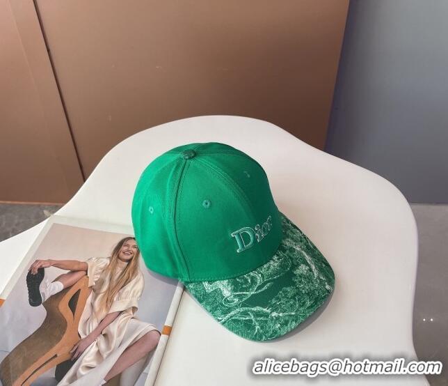 Famous Brand Dior Reverse Baseball Hat 092413 Green 2022