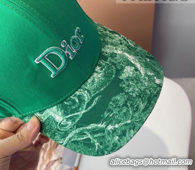 Famous Brand Dior Reverse Baseball Hat 092413 Green 2022