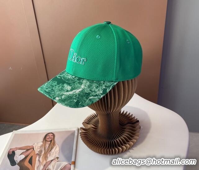 Famous Brand Dior Reverse Baseball Hat 092413 Green 2022