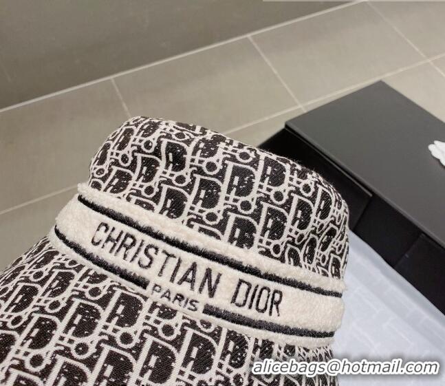 Promotional Dior Oblique and Shearling Bucket Hat 092417 Black 2022