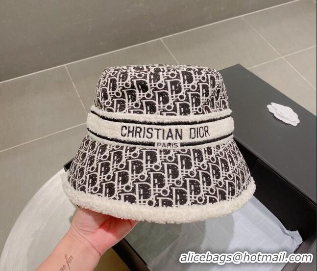 Promotional Dior Oblique and Shearling Bucket Hat 092417 Black 2022