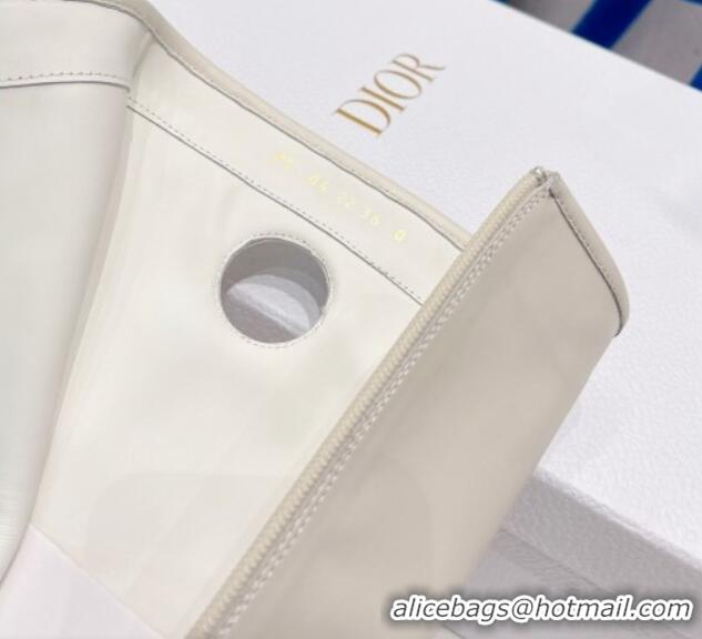 Stylish Dior Symbol High Boots in White Supple Calfskin 072016