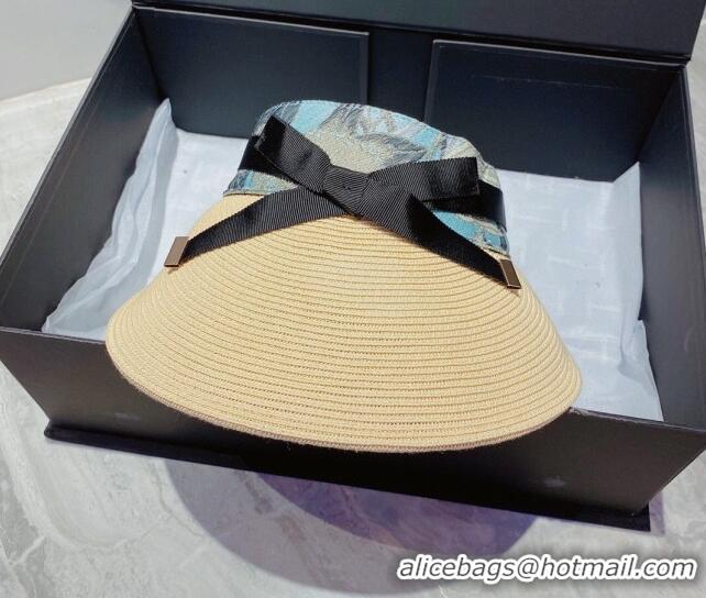 Trendy Design Loewe Straw Visor Hat 033151 Beige 2022