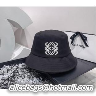 Buy Discount Loewe Canvas Bucket Hat LH2443 Black/White 2022