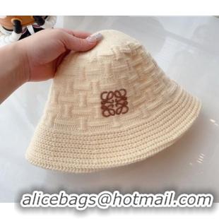 Hot Sell Fashion Loewe Knit Hat 081824 Beige 2022