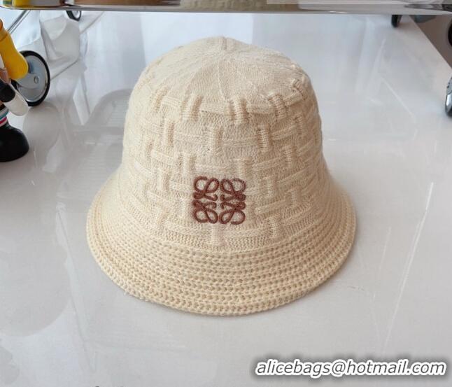 Hot Sell Fashion Loewe Knit Hat 081824 Beige 2022