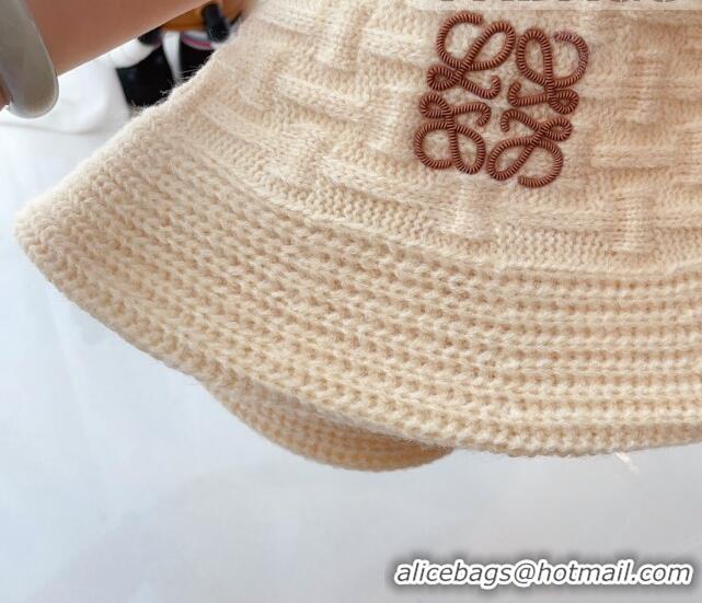 Hot Sell Fashion Loewe Knit Hat 081824 Beige 2022